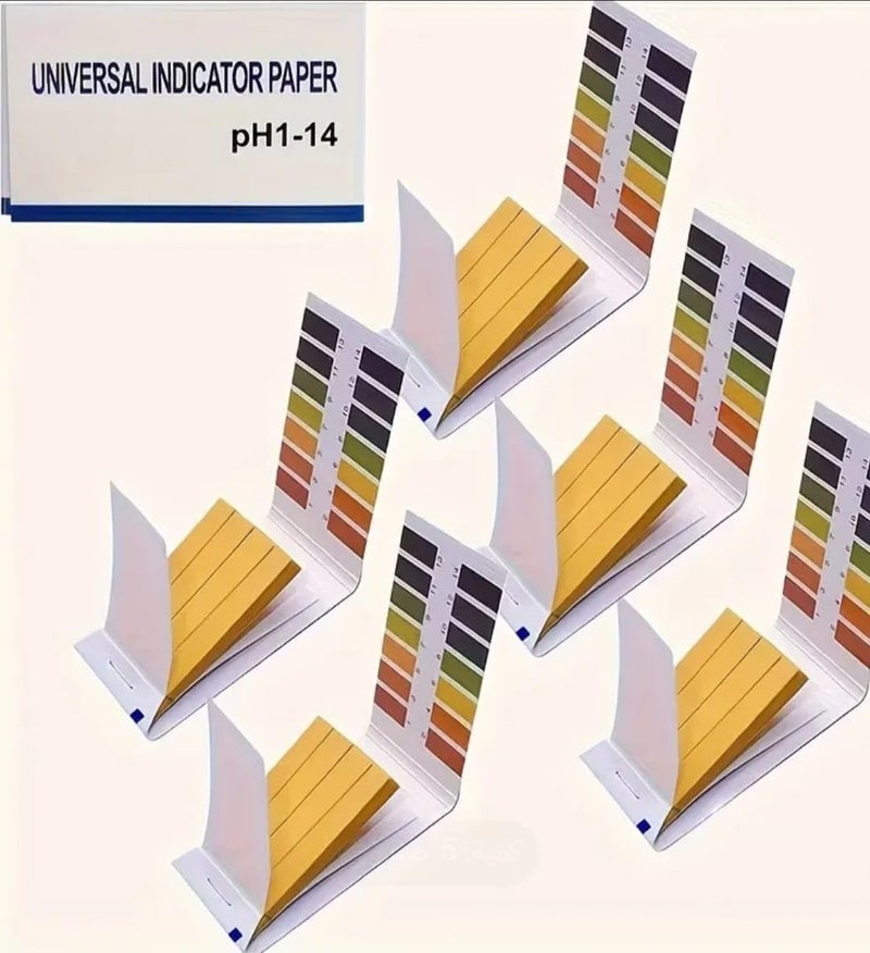 pH Test Strips, Range 1-14, 400 Strips, 5 Boxes, Indicator Paper for Water Test - Image 1