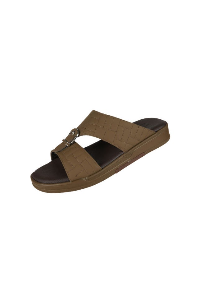 barjeel uno - Barjeel Uno Mens Elegant Sandals SP-115 Brown - Image 1