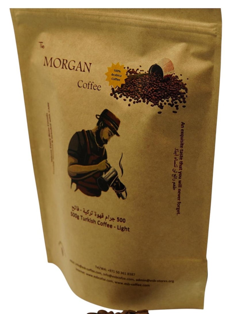 esb coffee "The Morgan Coffee" Turkish Coffee Plain (Ground) - 500g LIGHT - Image 3