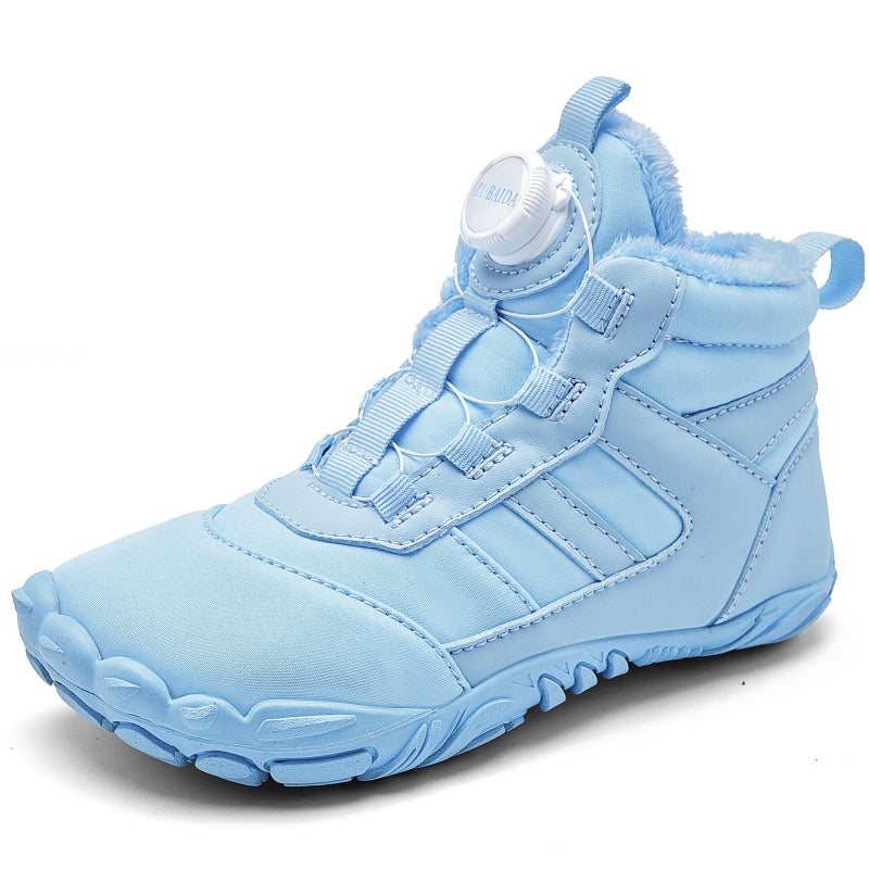 Winter Children'S Outdoor Hiking Shoes Warm Five-Finger Non-Slip Cotton Shoes Snow Sports Non-Slip Boots Whip Shoes Hiking Climbing - Image 1