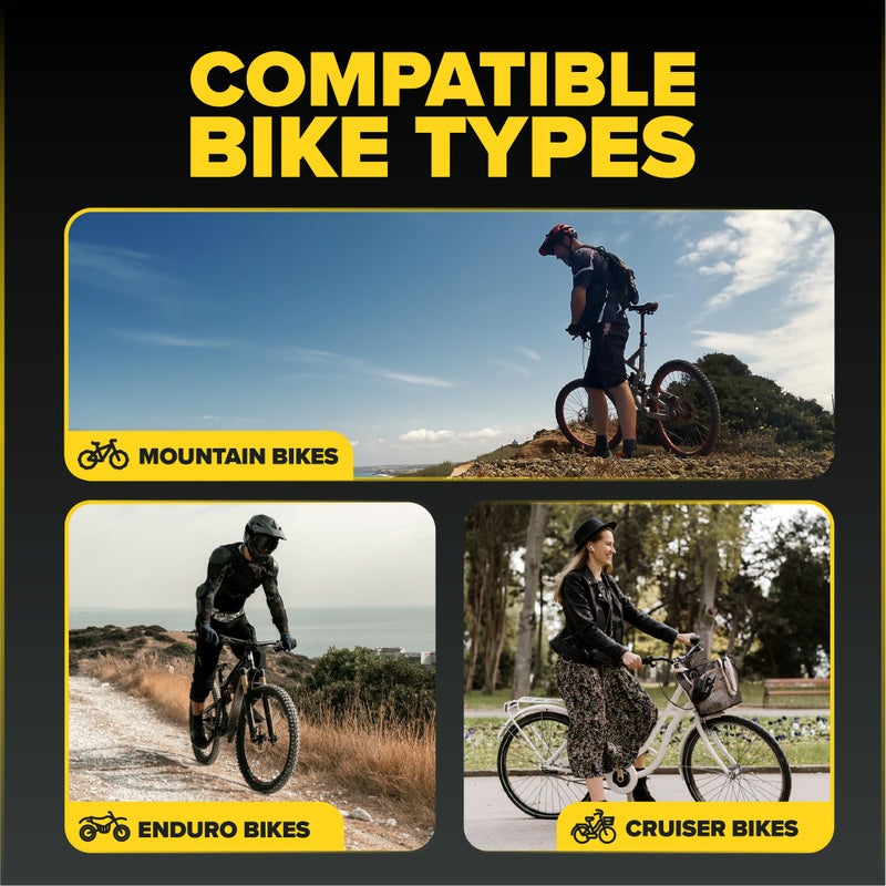 Ultraverse 26" Bike Inner Tubes 26 x 1.75, 1.95, 2.10, 2.125 â€“ Butyl Rubber Bicycle Tubes with Schrader Valve â€“ Compatible with Mountain, Cruiser, City & Kids Bikes â€“ Set of 2 - Image 5