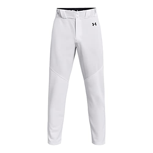 Under Armour Men's Utility Baseball Straight Leg Pant Pipe 22, (100) White / / Black, Small - Image 4