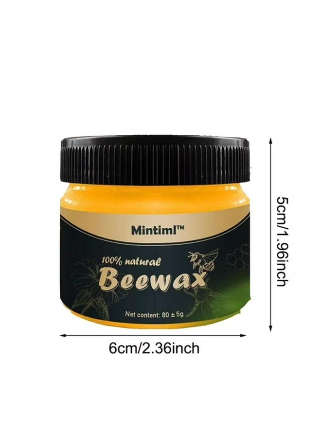 Natural Beeswax Wood Seasoning Polish, 2 x 120g Jars for Furniture and Floor Care - Image 5