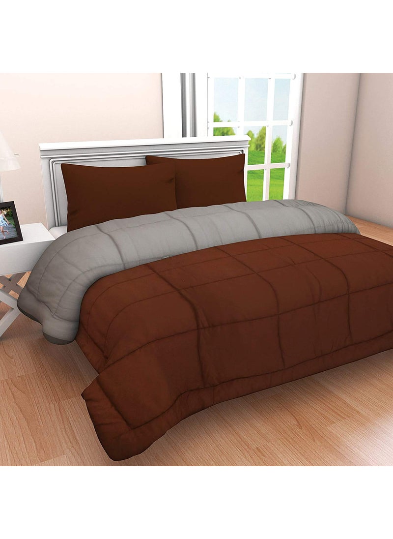 SVT SVT Microfiber 200TC Comforter Single_Coffee Grey  - Image 1