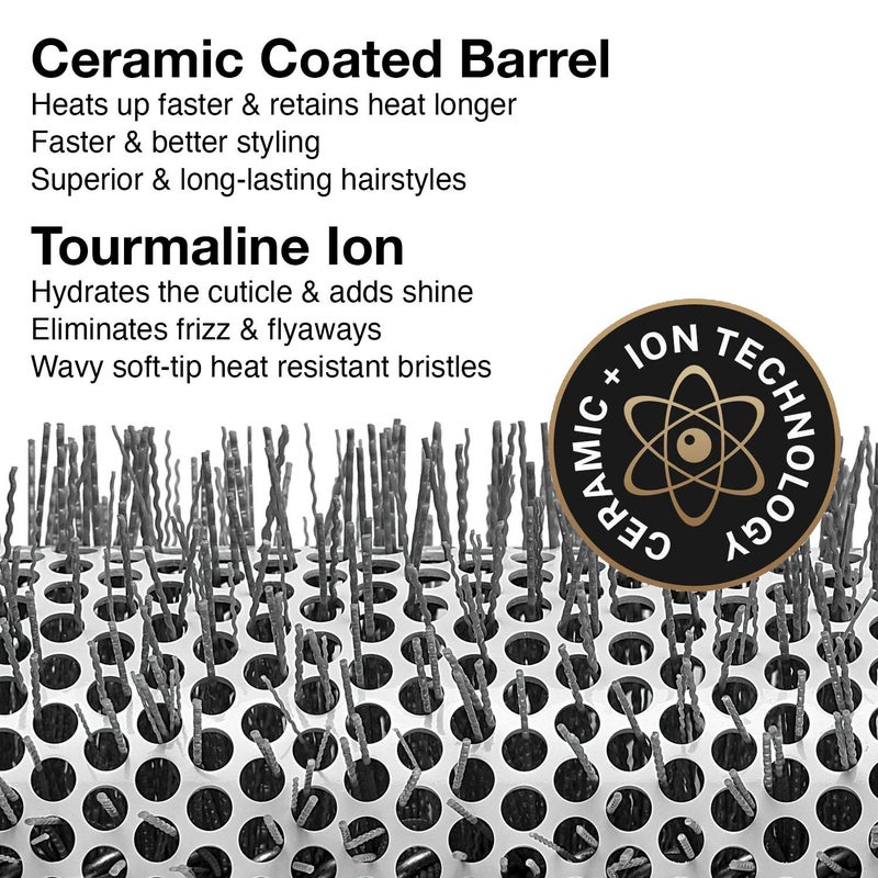 Olivia Garden Ceramic + Ion Speed XL Extra-Long Barrel Hair Brush kit contains CIXL25, CIXL35, CIXL45, CIXL55 - CIXLBOX01 (4-PC BOX DEAL) - Image 4