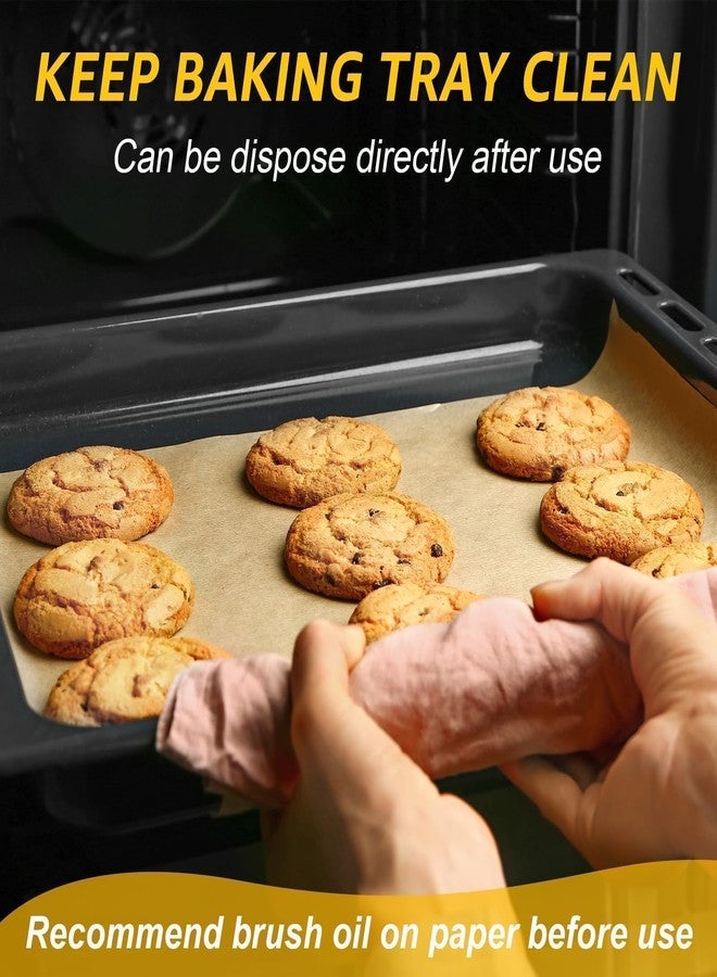 BIOCEAN 100Pcs 16x24In Unbleached Parchment Paper Sheets - Heavy Duty Precut Baking Paper, Non-Stick & Non-Toxic for Air Fryer, Oven, Steaming - Bake Cookies, Cake, Bread - Image 3