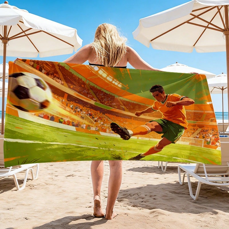 2026 World Cup Football Beach Towel