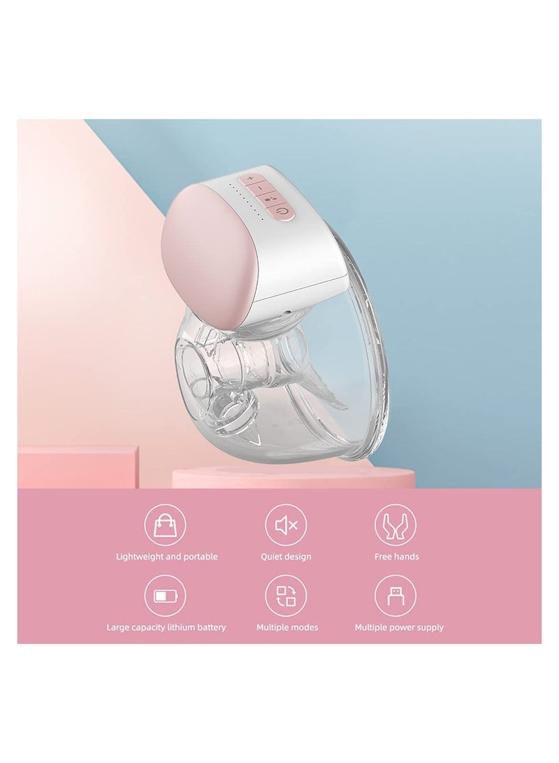 Wearable Breast Pump Hands Free, Pain Free Portable Electric Breastfeeding Pump with 3 Mode  10 Levels, Rechargeable Milk Pump for Travel  Home - Image 2