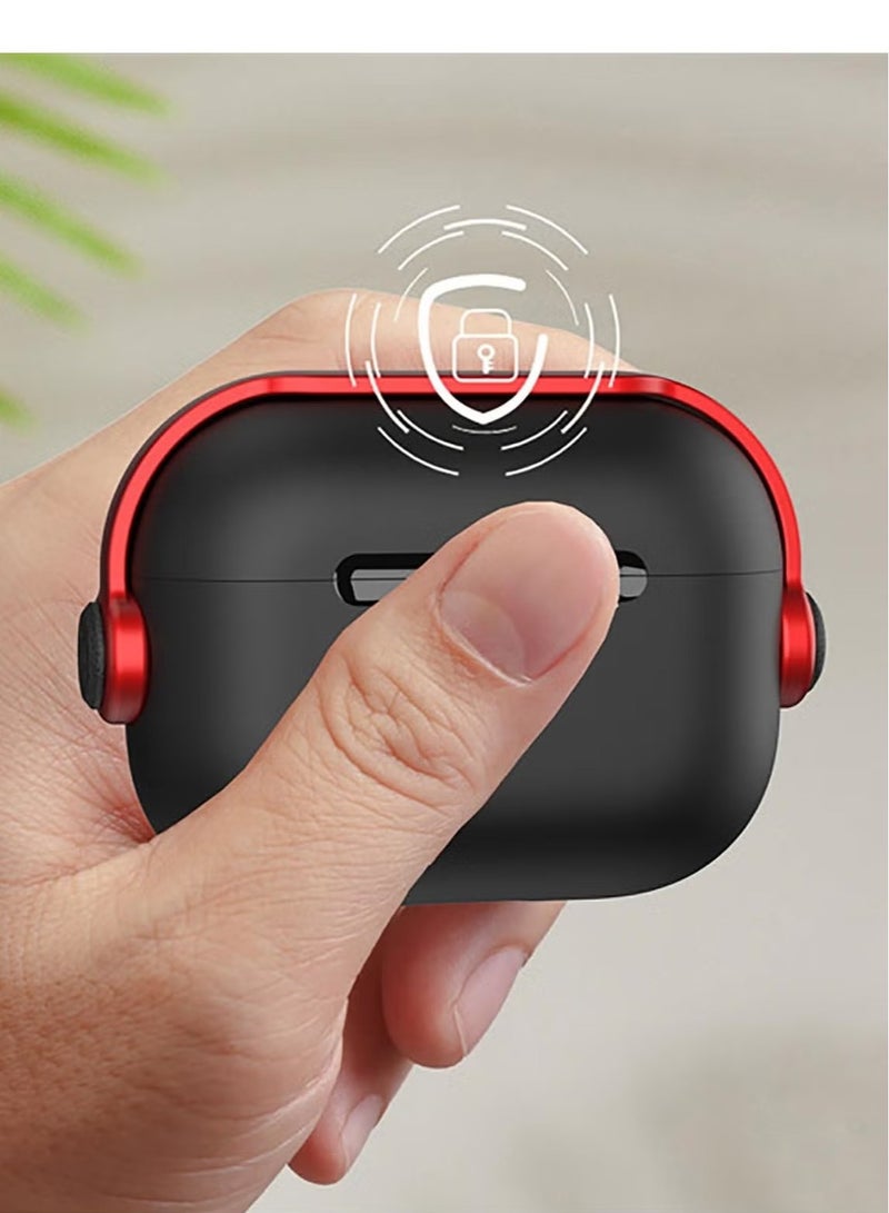 Compatible with AirPods Pro 2 Case Creative Musician Headset Secure Lock Design Protective TPU Cover Case with Keychain - Image 2