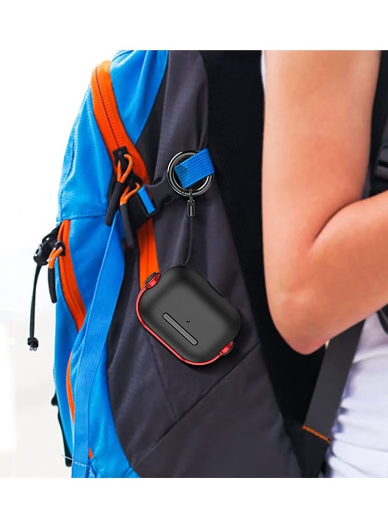 Compatible with AirPods Pro 2 Case Creative Musician Headset Secure Lock Design Protective TPU Cover Case with Keychain - Image 4