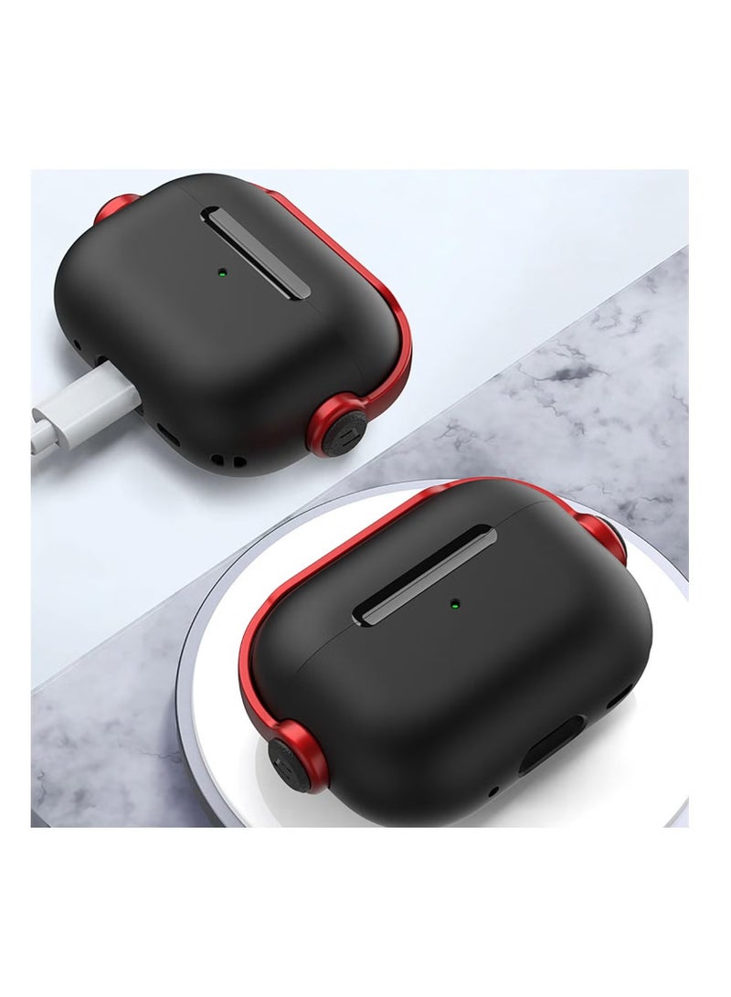 Compatible with AirPods Pro 2 Case Creative Musician Headset Secure Lock Design Protective TPU Cover Case with Keychain - Image 5