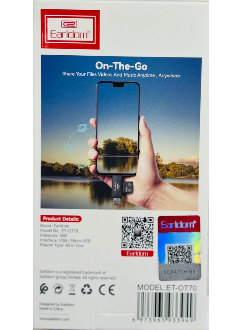 Earldom USB | OTG  MULTI-FUNCTION CARD READER - Image 2