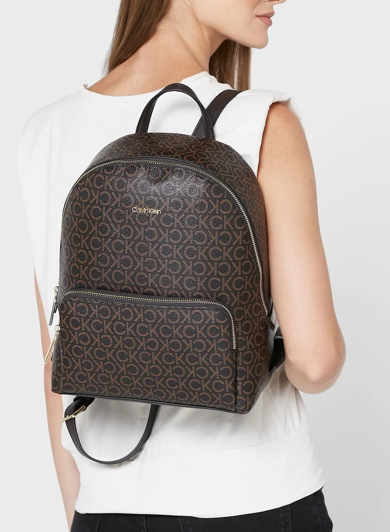 CALVIN KLEIN Must Campus Logo Detailed Backpack