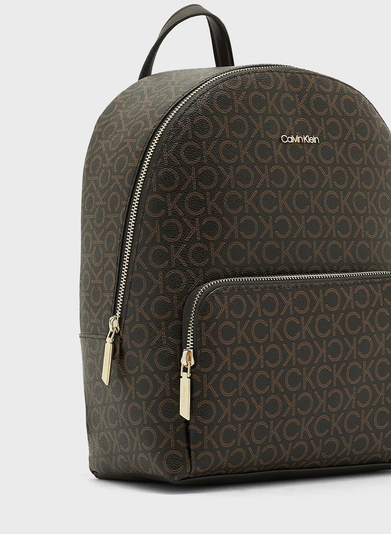 CALVIN KLEIN Must Campus Logo Detailed Backpack