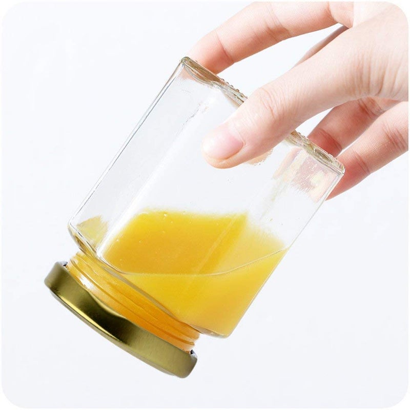 KRIVAL 250 ml Hexagonal Glass Jars with Gold Lids Glass Jar Container With Rust Free Air Tight Lid Mason Jars for Jam Jelly Honey Gifts Crafts Wedding Spice Dry Goods and More 6 - Image 4