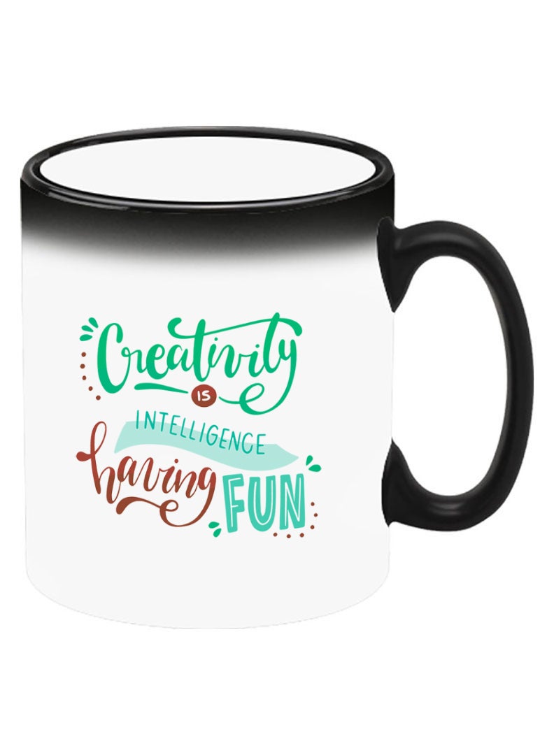Theodor Color Changing Heat Sensitive Ceramic Mug, Image Revealed When HOT Liquid is Added! Creativirty is Intelligence having Fun - Image 2