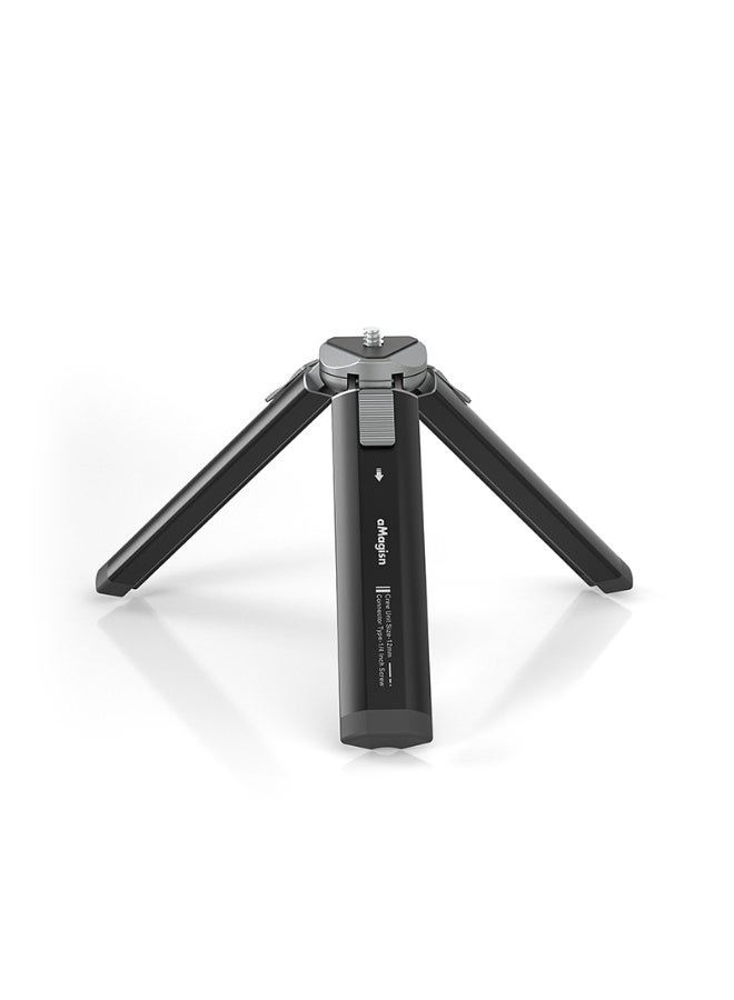 aMagisn Metal Desktop Tripod Stand – Durable Foldable Table Tripod with Adjustable Angles, 1/4" Stainless Steel Screw, Anti-Slip Silicone Feet – Camera Accessory - Image 1