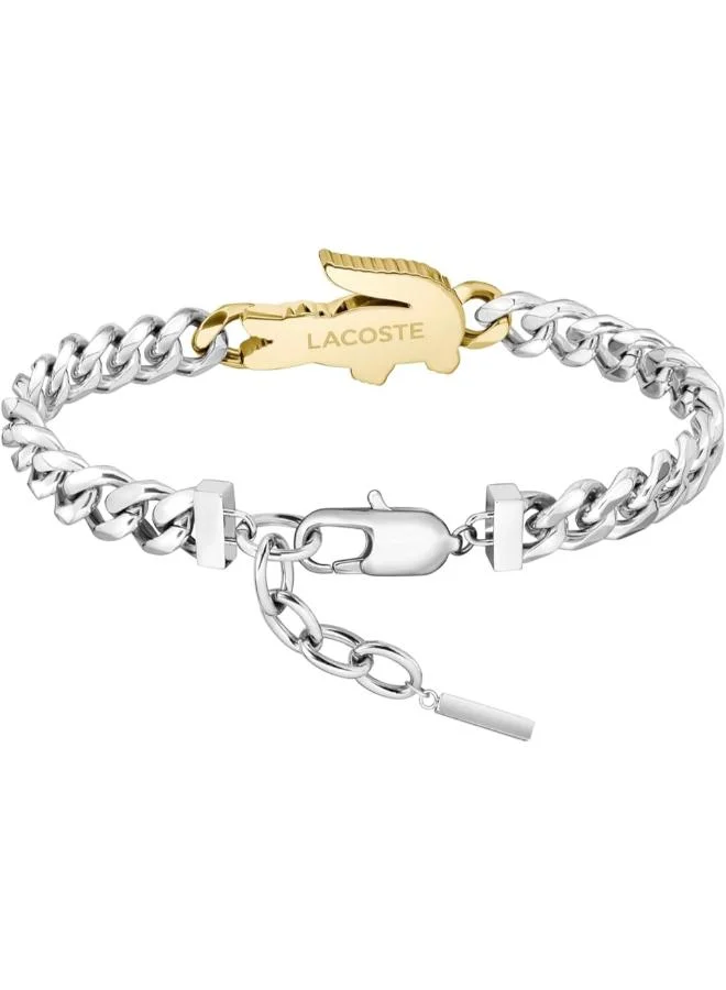 LACOSTE  ARTHOR Chain Bracelet Stainless Steel with a Crocodile-Shaped Charm for Men | Best Price UAE