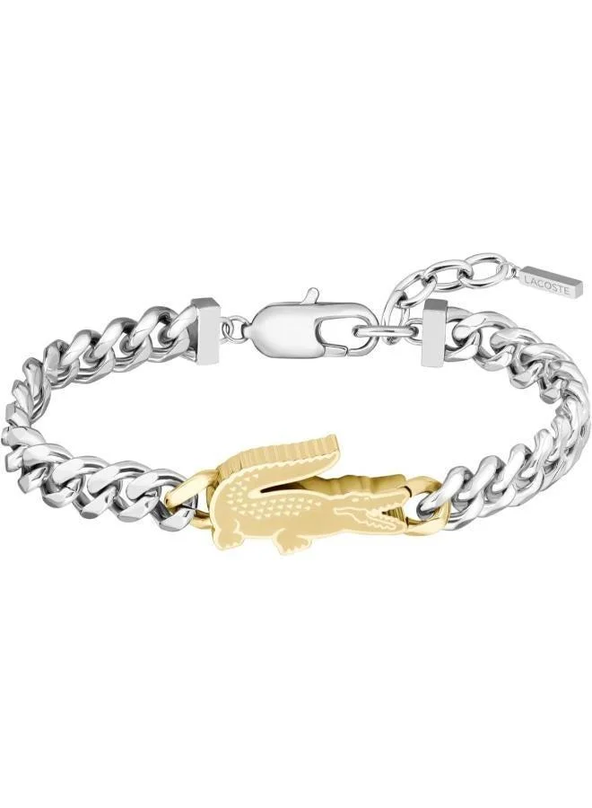 LACOSTE ARTHOR Chain Bracelet Stainless Steel with a Crocodile-Shaped Charm