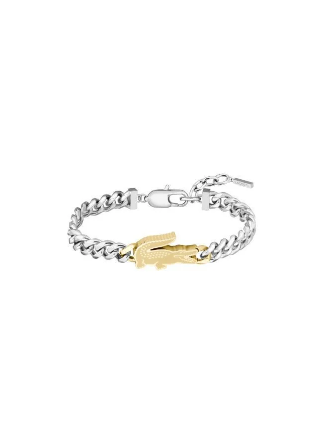Lacoste ARTHOR Chain Bracelet Stainless Steel with a Crocodile-Shaped Charm