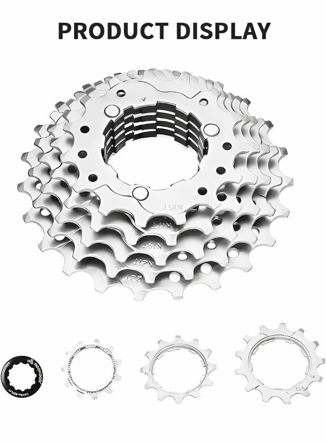 GROIC 8 Speed Cassette for Mountain Bike 11-32T Fit for Mountain Bike, Road Bicycle, MTB, BMX, Mountain Lightweight Bicycle Freewheel - Image 5