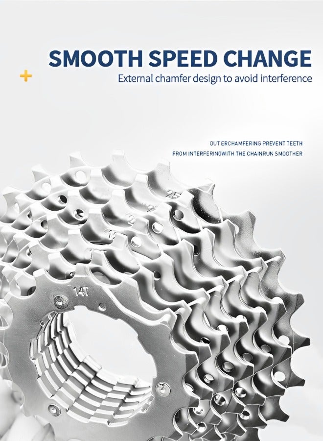 GROIC 8 Speed Cassette for Mountain Bike 11-32T Fit for Mountain Bike, Road Bicycle, MTB, BMX, Mountain Lightweight Bicycle Freewheel - Image 2