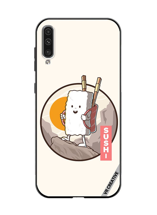VR CREATIVE Protective Case Cover For Samsung Galaxy A70/A70s Travel Sushi Design Multicolour - Image 1