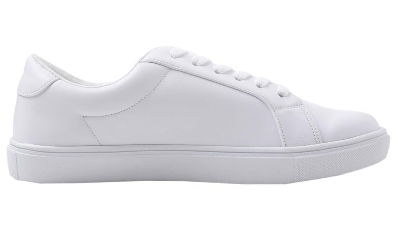 FEVERSOLE Women's Featured PU Leather Colorful Lace Up Sneaker White Size 8.5 M US - Image 5