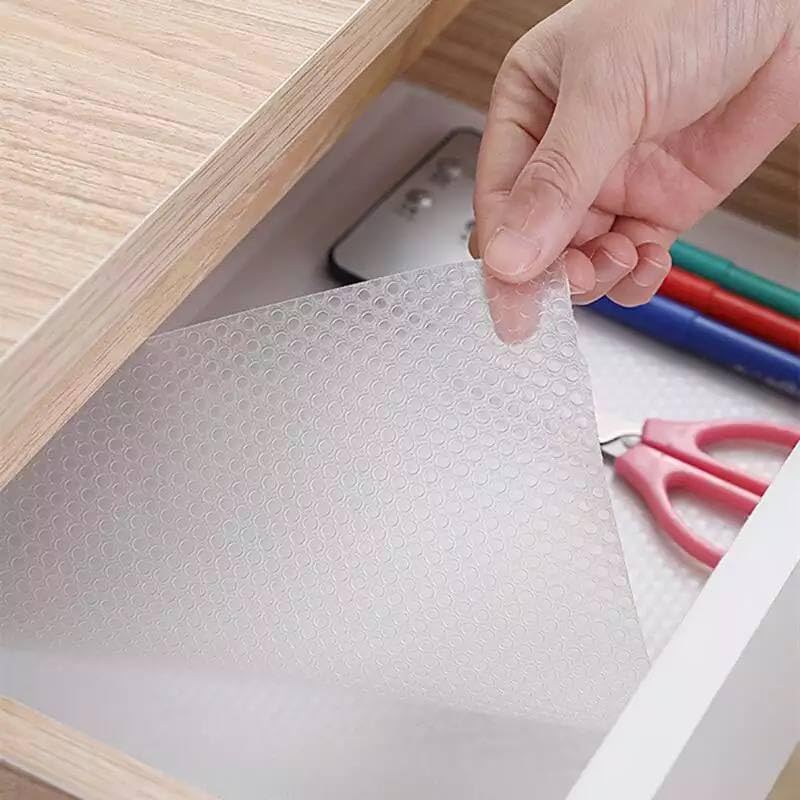 بساط سيليكون قابل للغسل للرفوف والأدراج، 45 سم × 10 متر - Image 4