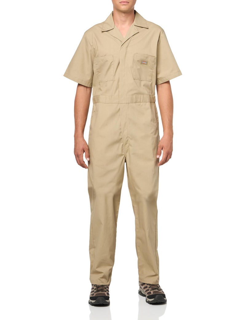 Dickies Short Sleeve Coveralls KHAKI 2X RG