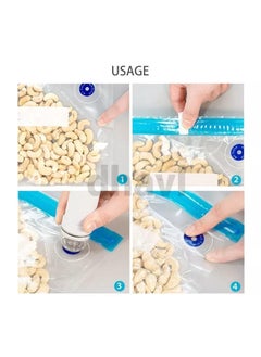 DHAVL dhavl Sous Vide Cooking Bags BPAFree Reusable Vacuum Seal Bags with Air Valve for Joule and Anova Cookers Freezer Safe Vacuum Food Storage Bags food vcuum bag 26x28 cm pack of 9  - Image 4