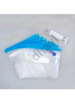 DHAVL dhavl Sous Vide Cooking Bags BPAFree Reusable Vacuum Seal Bags with Air Valve for Joule and Anova Cookers Freezer Safe Vacuum Food Storage Bags food vcuum bag 26x28 cm pack of 9  - Image 1