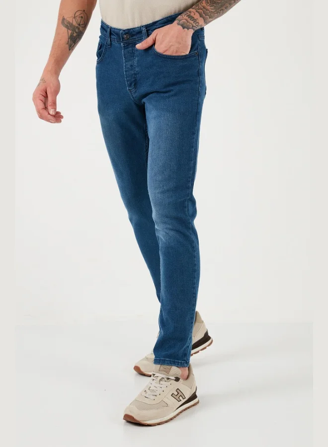 Buratti  Buratti Cotton High Waist Slim Fit Jeans Men's Denim Trousers 6440305 for Men | Best Price UAE