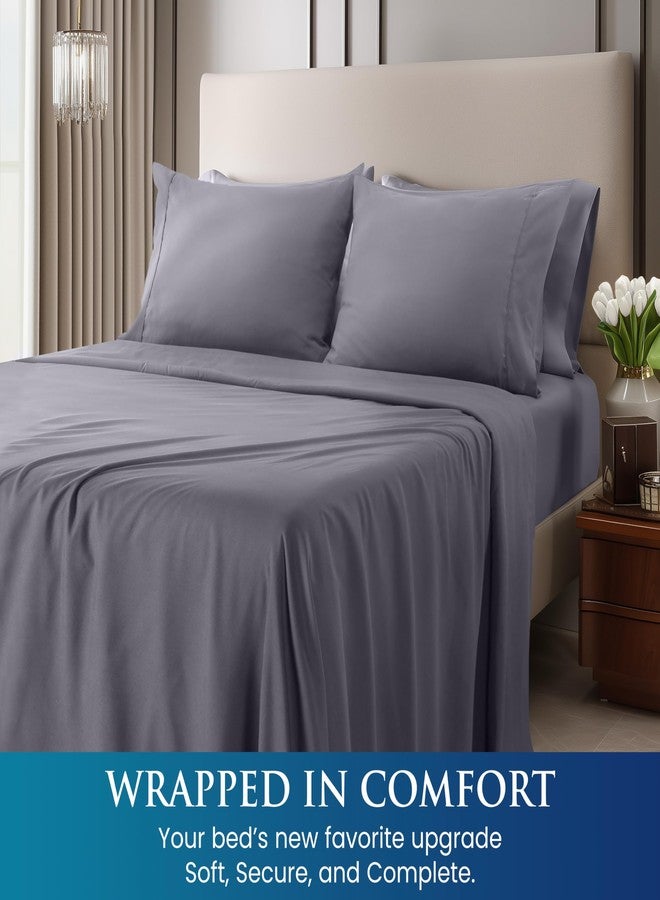 Utopia Bedding Queen Sheet Set - Brushed Microfiber - Ultra Soft Bed Sheets for Queen Size Bed Set - Deep Pocket, Wrinkle & Fade Resistant - Includes 1 Fitted, 1 Flat, 2 Pillowcases (Grey) - Image 5