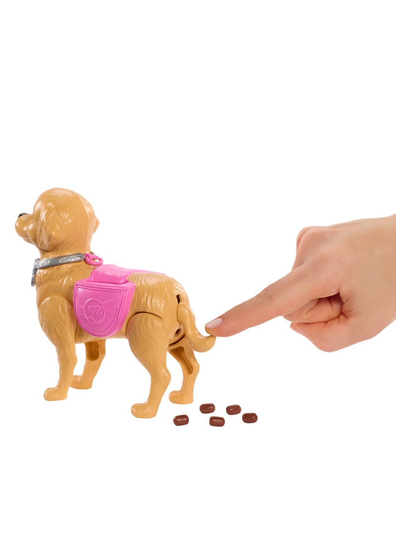 Barbie Walk & Potty Pup Toy Set, Includes Toy Dog that Walks & Goes Potty, Barbie “Malibu” Doll, Plus Pooper Scooper & Pet Accessories - Image 4