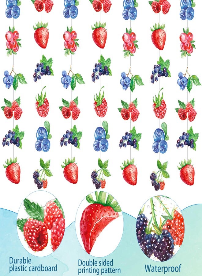 umoni Berry Birthday Party Wreaths, Decorations, Fruit-Themed Paper, Hanging Wreath Banners, and Baby Bath Wedding Decorations - Image 3