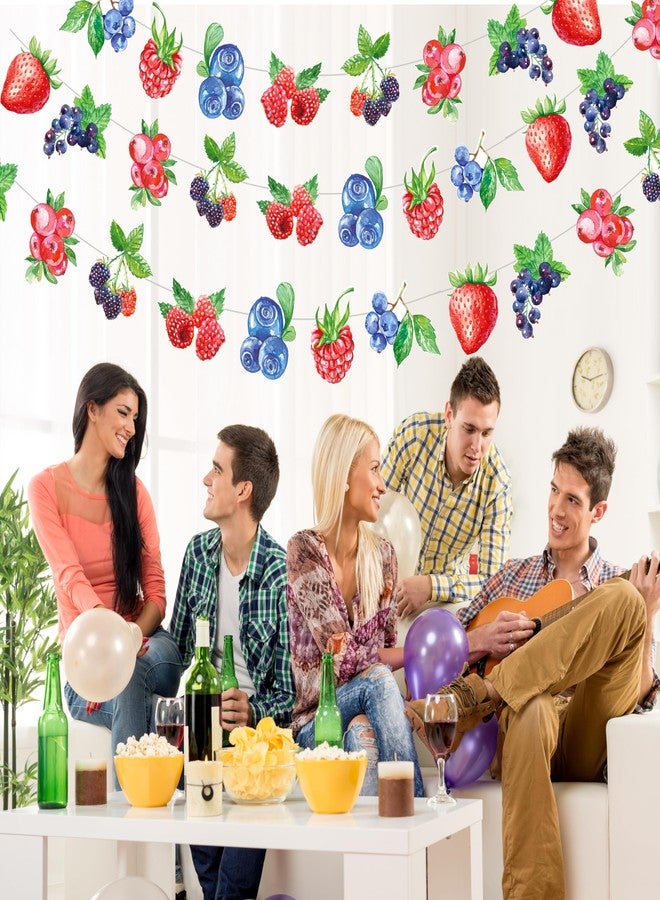 umoni Berry Birthday Party Wreaths, Decorations, Fruit-Themed Paper, Hanging Wreath Banners, and Baby Bath Wedding Decorations - Image 5