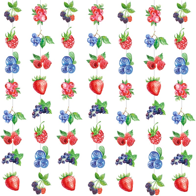 umoni Berry Birthday Party Wreaths, Decorations, Fruit-Themed Paper, Hanging Wreath Banners, and Baby Bath Wedding Decorations - Image 1