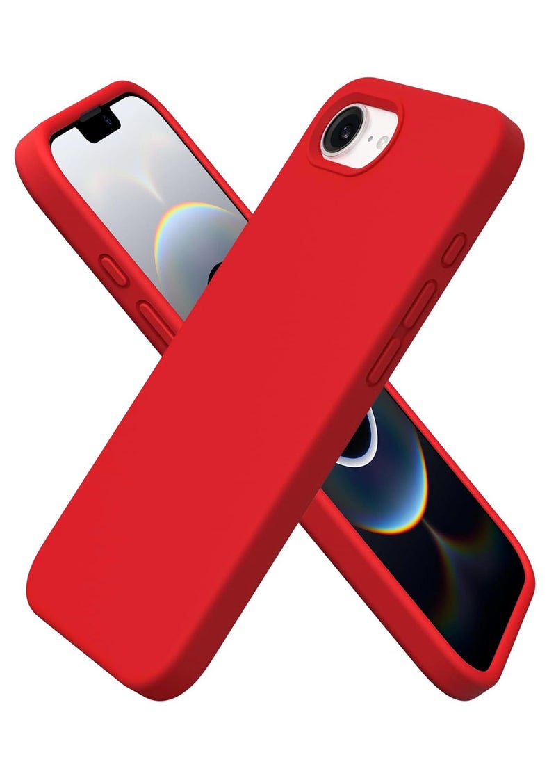 Houmt iPhone 16e Case Cover Liquid Silicone Camera Protection Soft Anti-Scratch Case With Microfiber Lining Shockproof Phone Case for iPhone 16e 6.1 inch  - Image 1