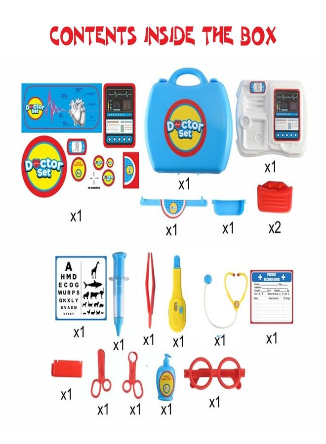 RAINBOW RIDERS Doctor Set for Kids Boys Girls Pretend Play Medical Kit with Suitcase Fun Safe Toy for 3+ Years Non-Toxic Durable Baby Playset BIS Approved - Image 2