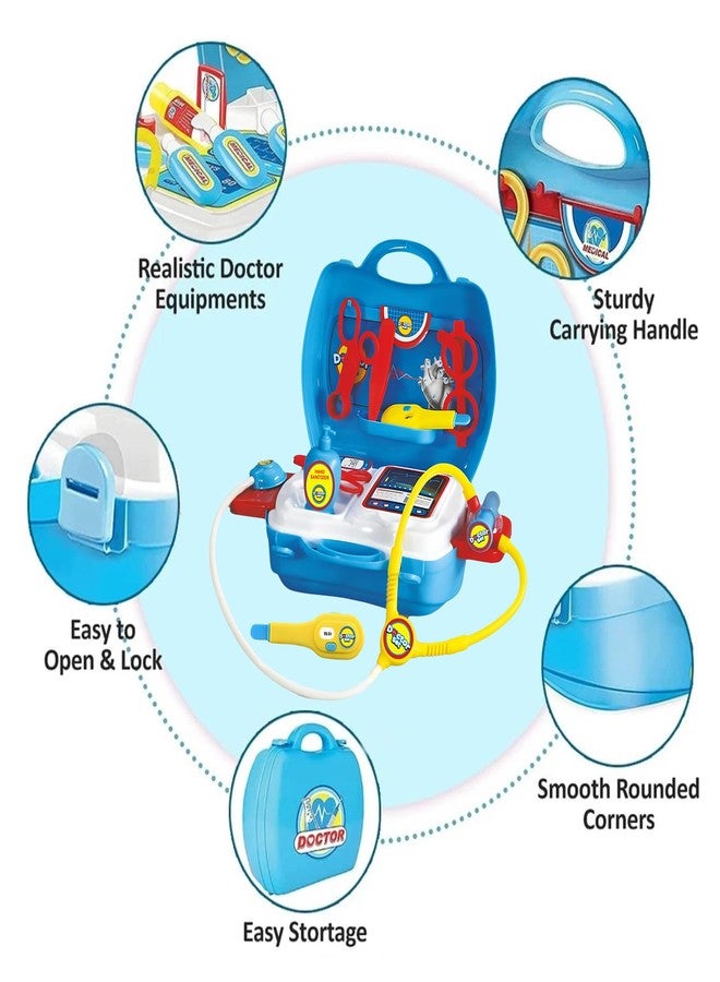 RAINBOW RIDERS Doctor Set for Kids Boys Girls Pretend Play Medical Kit with Suitcase Fun Safe Toy for 3+ Years Non-Toxic Durable Baby Playset BIS Approved - Image 5