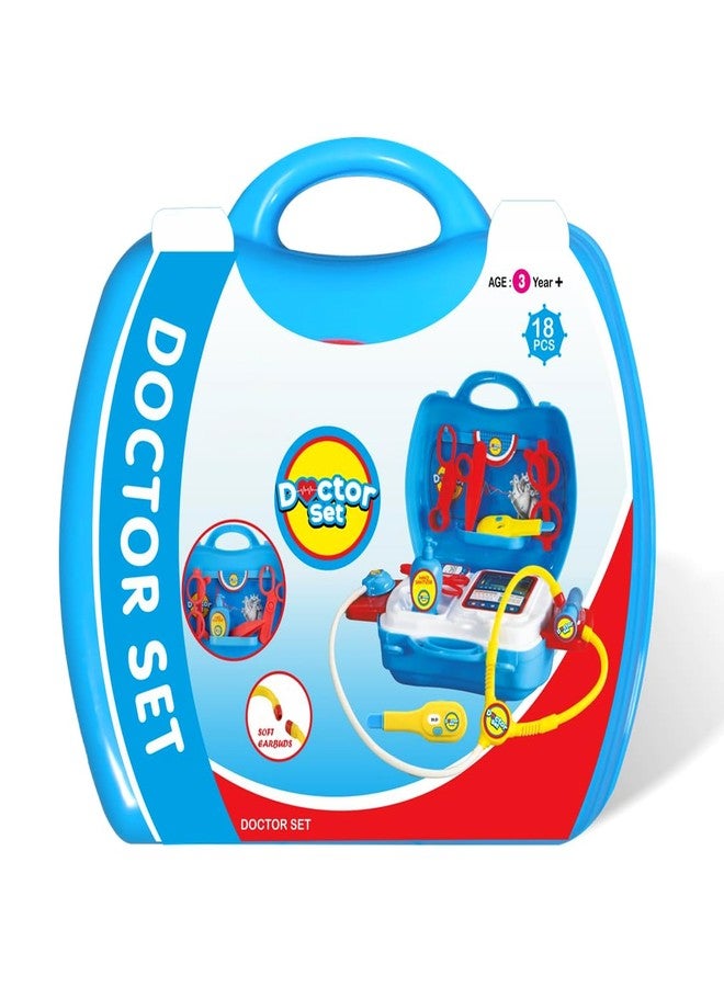 RAINBOW RIDERS Doctor Set for Kids Boys Girls Pretend Play Medical Kit with Suitcase Fun Safe Toy for 3+ Years Non-Toxic Durable Baby Playset BIS Approved - Image 1