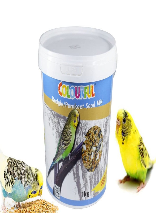 COLOURFUL - Natural & Healthy Premium Birds Food | Daily Birds Food Seed Mix | Budgie/Parakeet Seed Mix 1000G + Free 200G,All Life Stages, 1 Count - Image 1