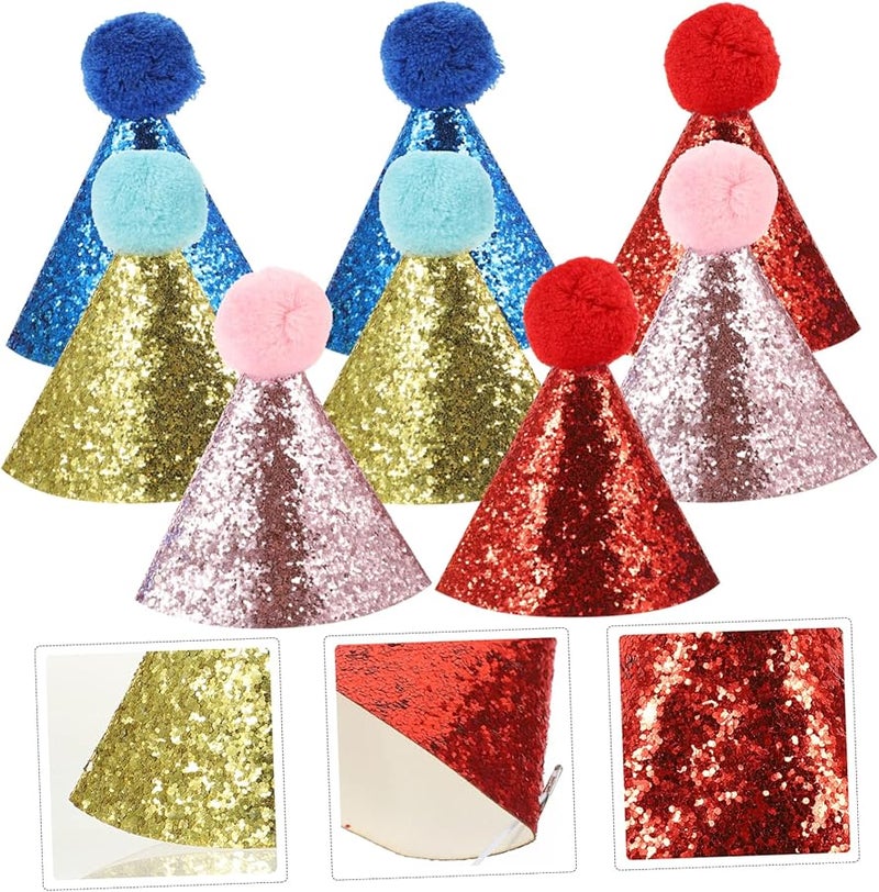 8Pcs Pet Birthday Party Hats For Dogs And Cats Small Pets Celebration Photo Accessories - Image 4