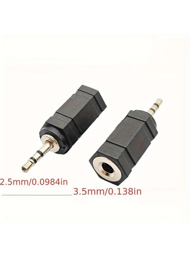 2 5mm Male To 3 5mm Female Headphone Audio Adapter Metal Finish 36V Compatible - Image 5