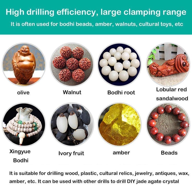 yadav Mini Micro Aluminum Twist Drill Bits Hand Tools of Keyless Chuck with 10pcs Twist Drill Bits Rotary Tools - Image 5