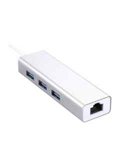 نيبمينينت موزع من Type C إلى 3 منافذ USB مع محول بمنفذ إيثرنت RJ45 أبيض  - Image 5