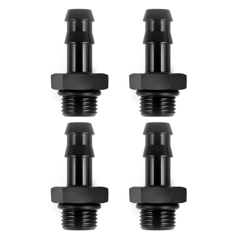 CNRAQR 6AN ORB Male to 38 Hose Barb Straight Fitting Adapter Aluminum 4PCS - Image 3