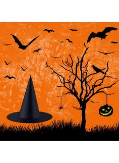 Edoneery Edoneery Witch Hat 8 Piece Halloween Witch Hat Witch Costume Accessory for Halloween  - Image 4