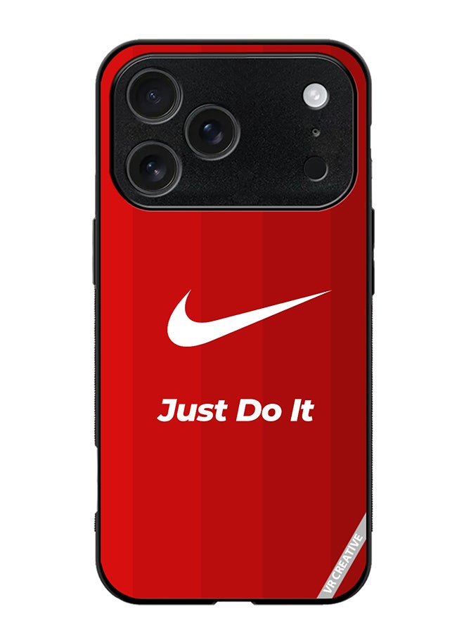 VR CREATIVE Protective Case Cover For Apple iPhone 17 Pro Max Nike Logo Red Design Multicolour